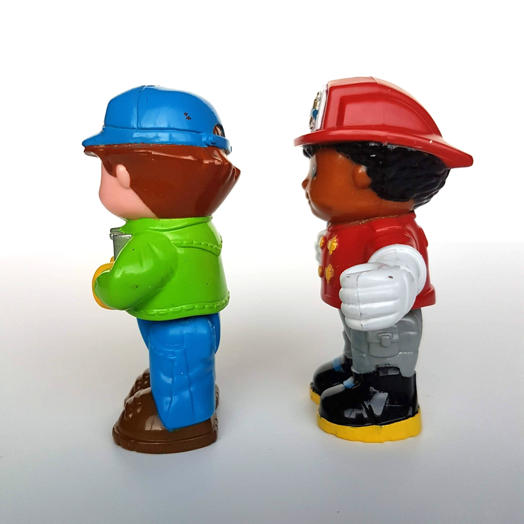 Little People POSEABLE FIRE FIGHTER RECYCLER RYAN Doll Figures Fisher Price Toy6