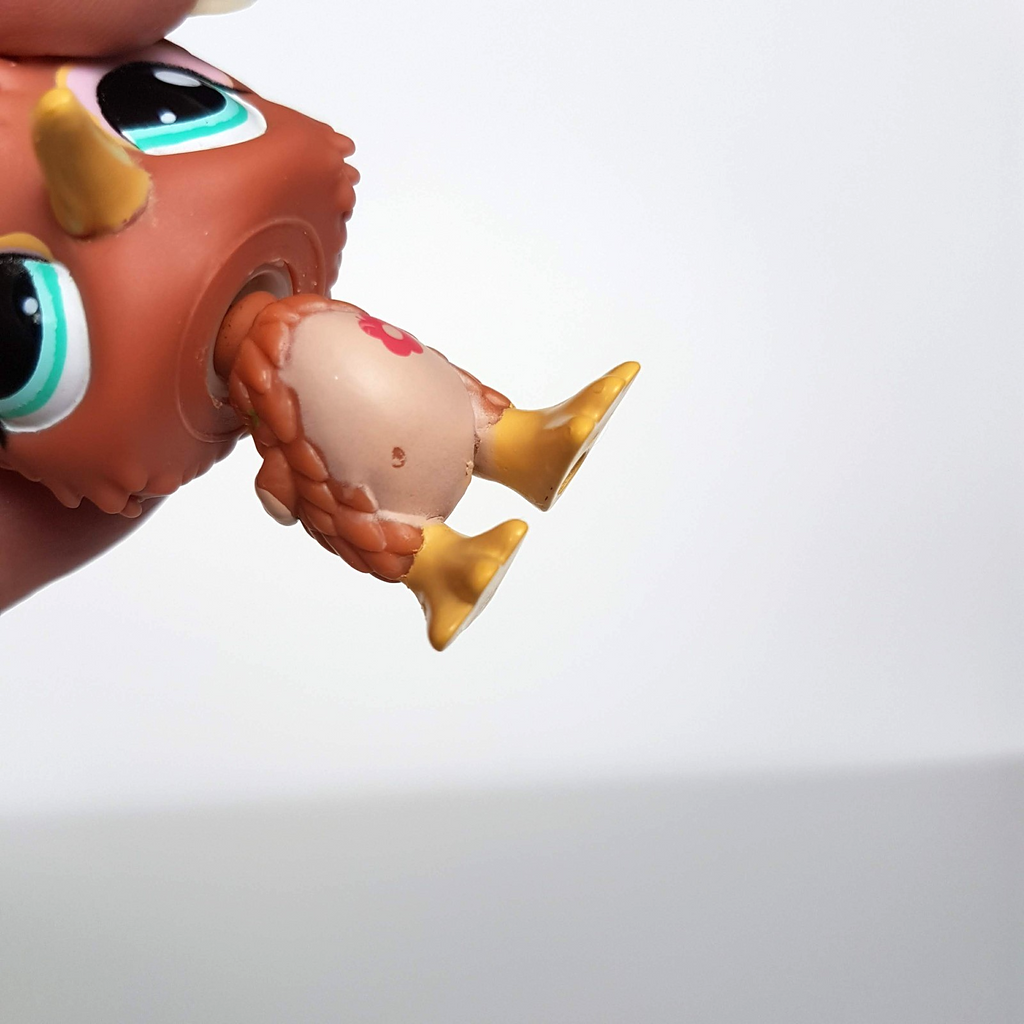 Littlest Pet Shop BROWN KIWI BIRD 2015 Plastic Figure Bobble Head LPS Cute 031415