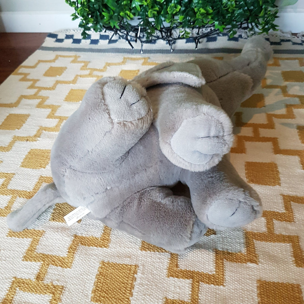 Korimco LARGE ELEPHANT 45cm Plush Grey Stuffed Animal Soft Toy Safari Animal Toy5