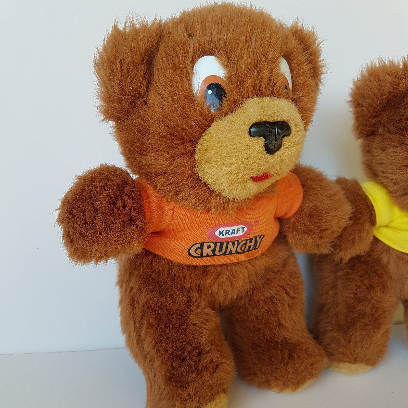 Vintage KRAFT Peanut Butter CRUNCHY & SMOOTH Plush Food Advertising Soft Toy2