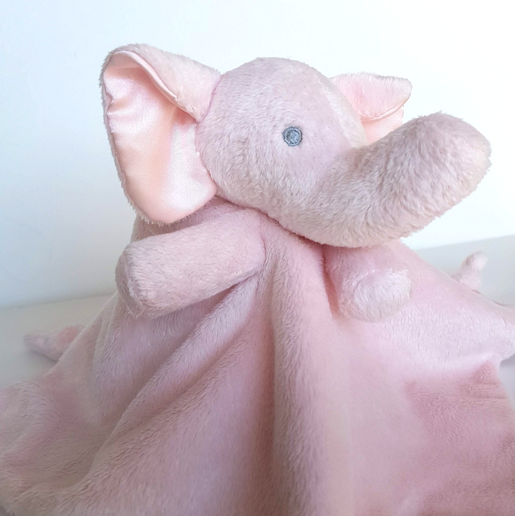 Save Our Sleep PINK ELEPHANT Lovey Plush Security Comforter Sleep Baby Soft Toy2