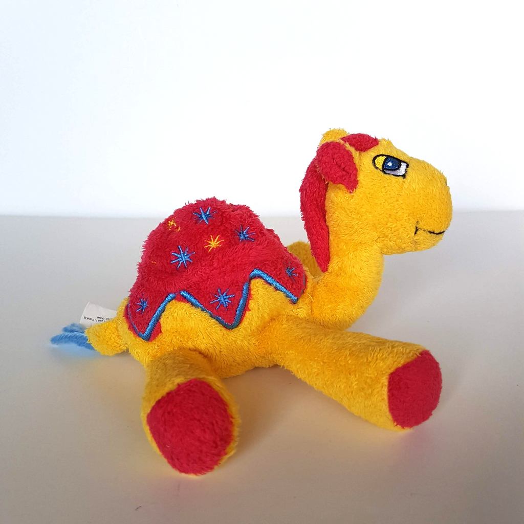 Cute FLOPPY CAMEL Plush 14cm Stuffed Animal Super Soft Toy Dubai Yellow Red Cute2