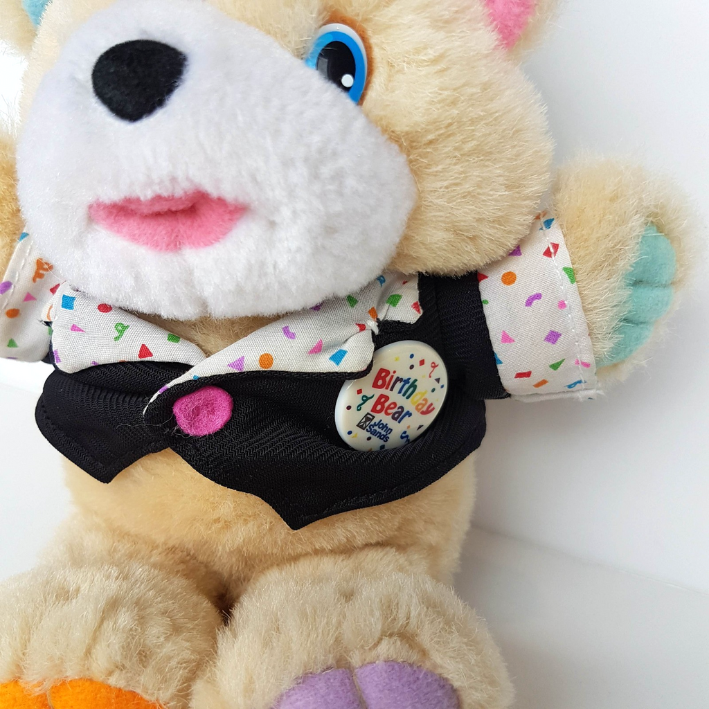 John Sands BIRTHDAY BEAR Teddy Bear 24cm Plush Stuffed Animal Celebrate Soft Toy4