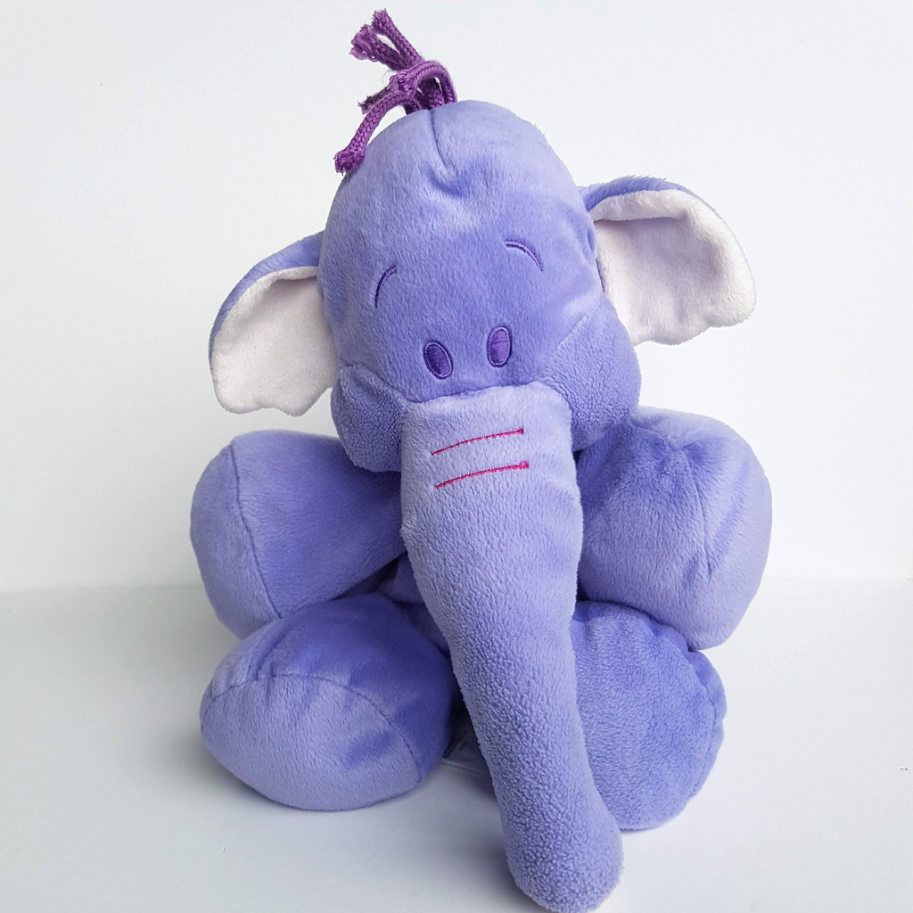 RARE Disney HEFFALUMP LUMPY Elephant Floppy 28cm Plush Stuffed Animal Soft Toy1