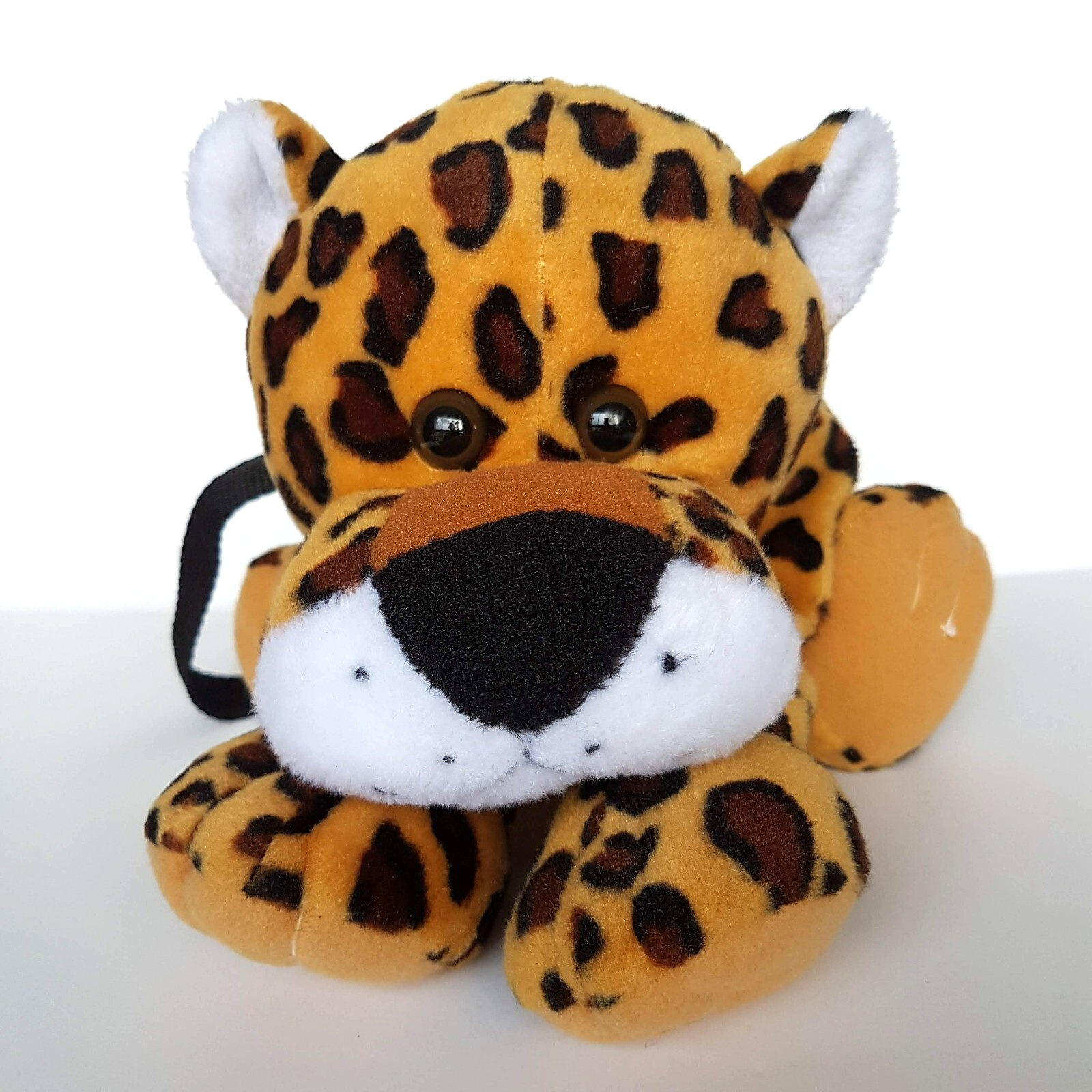 Plush JAGUAR LEOPARD Kids Cross Body Bag Stuffed Animal Safari Soft Toy Cute7
