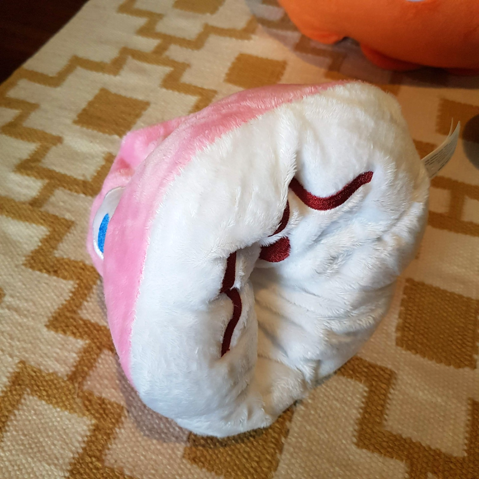 Rare 80s PACMAN CLYDE Large Plush Vintage + Pacman Reversible Ghost Soft Toy LOT7