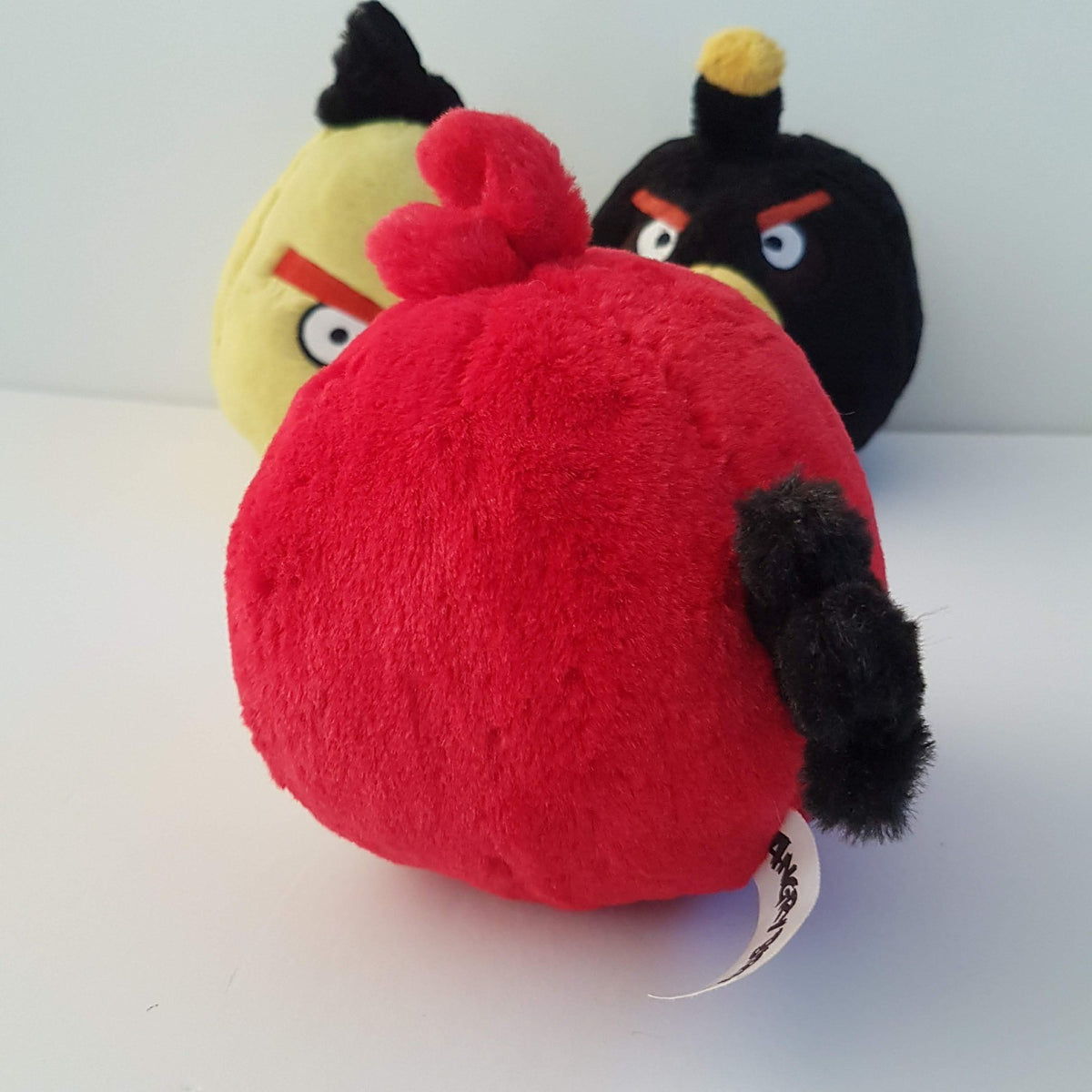 2010 Angry Birds BOMB CHUCK MATILDA RED Plush FLAT Stuffed Animal Soft Toy Cute8