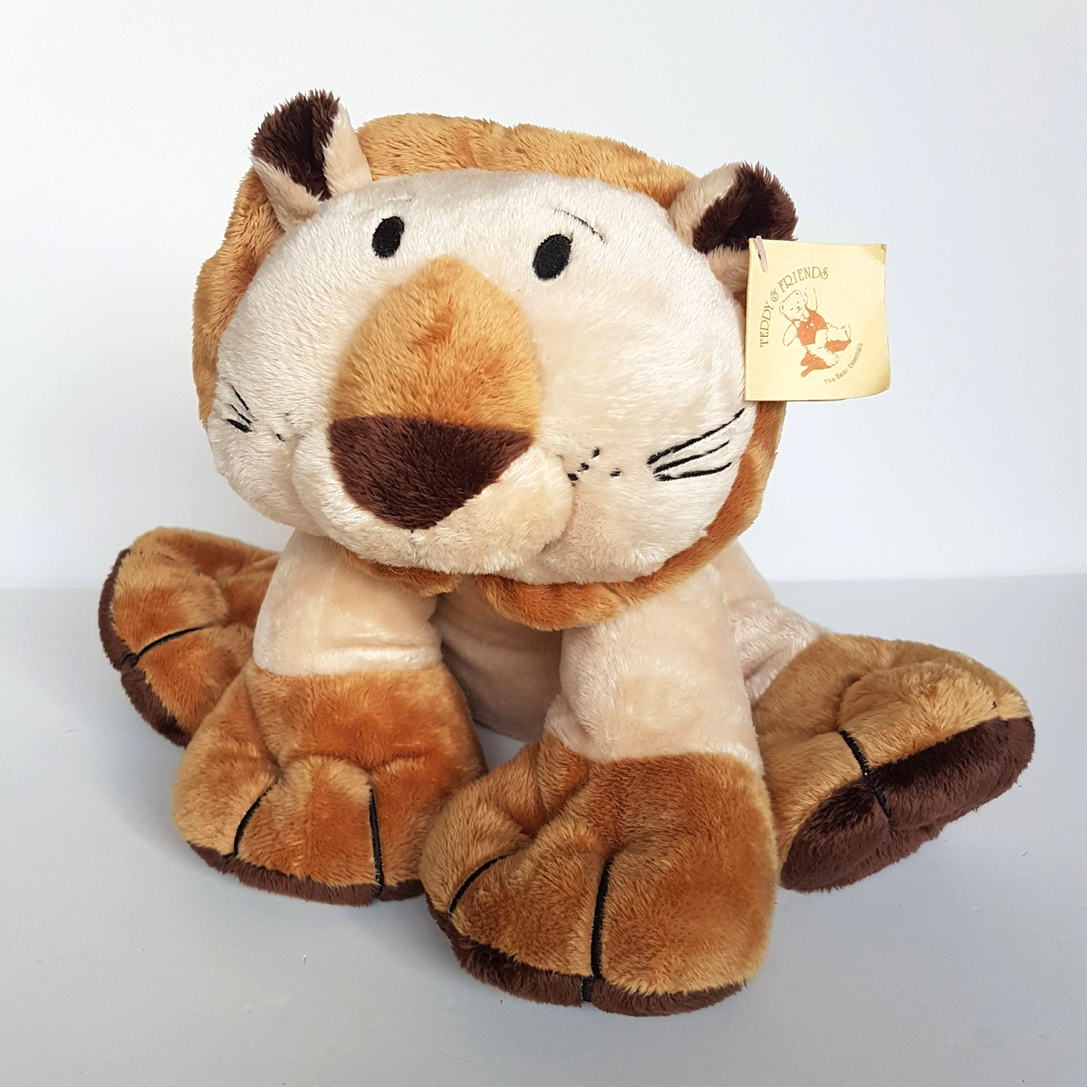 Teddy & Friends LION LEOPOLD Plush Floppy 23cm Wild Cat Stuffed Animal Soft Toy0