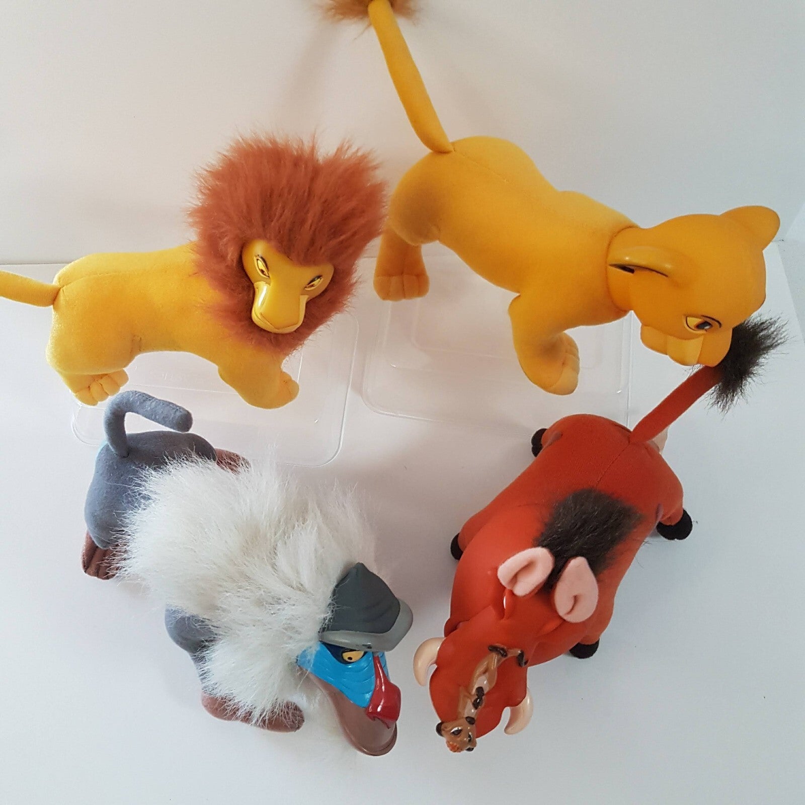 Vintage DISNEY LION KING Toys Applause Vinyl + Plush Rafiki Pumbaa Mufasa Simba5