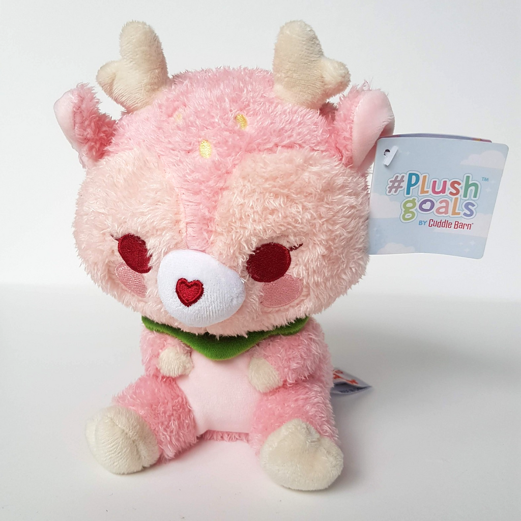 Cuddle Barn DEARIE STRAWBERRY DEER Plush Stuffed Animal 19cm Small Soft Toy Cute2