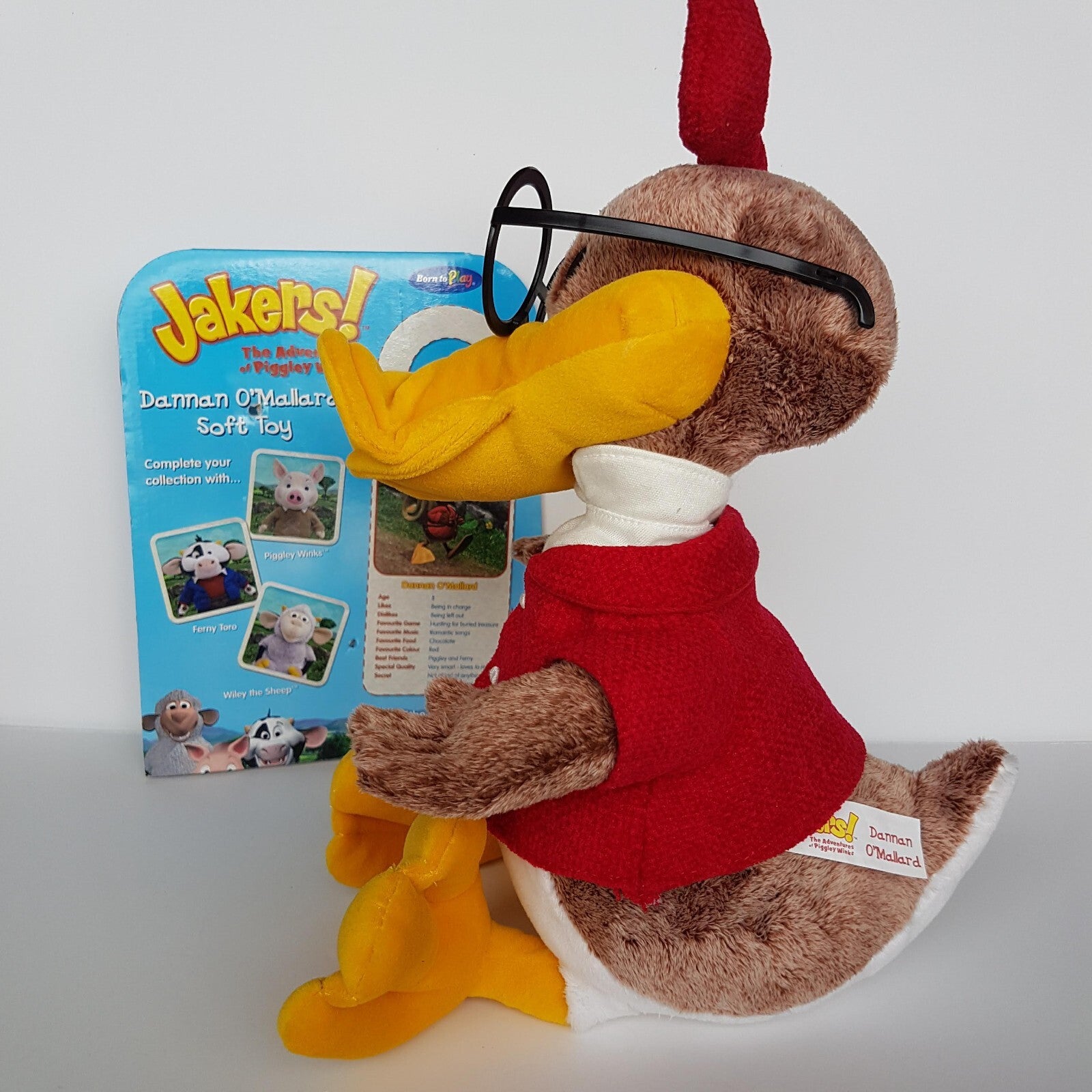 RARE LARGER SIZE Jakers! 39cm Adventures of Piggley Winks DANNAN O'MALLARD Duck9