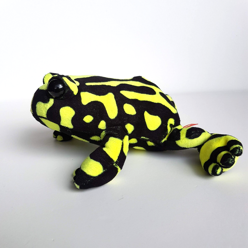 Wild Republic CORROBOREE FROG Plush Stuffed Animal Soft Toy Reptile Yellow Black4