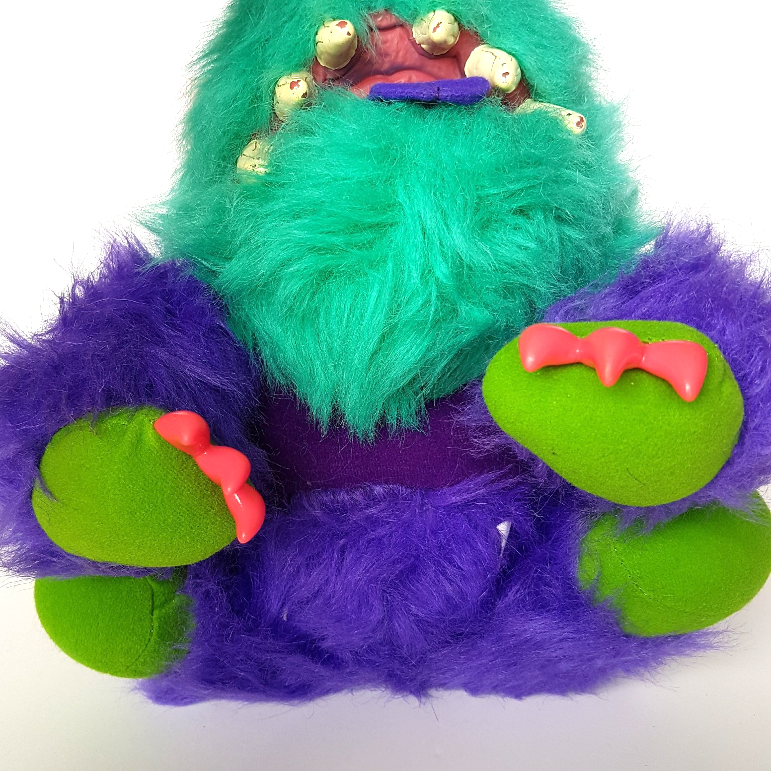 VTG My Pet Monster RARK 1986 Plush Puppet Stuffed AMTOY Soft Toy NO HANDCUFFS14