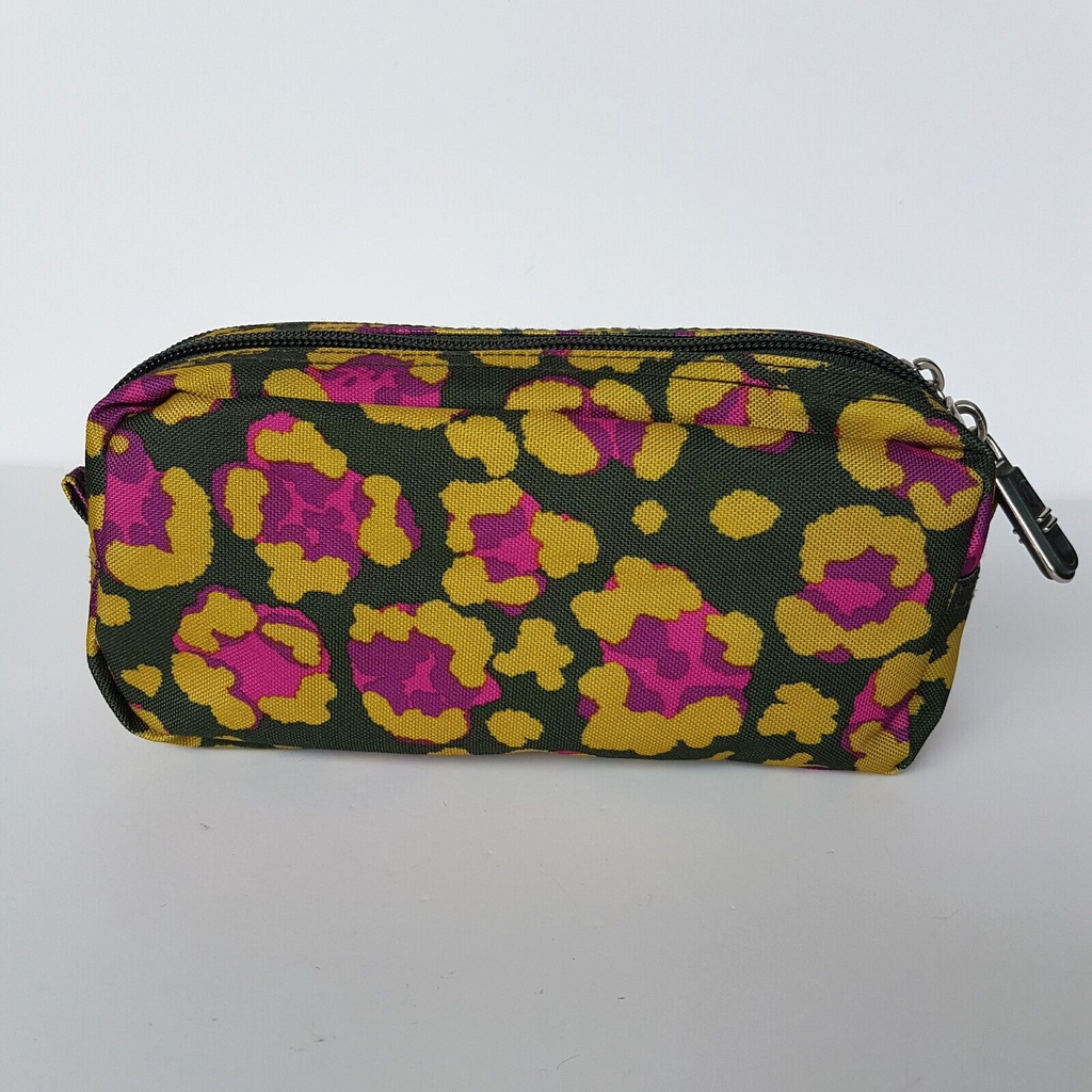 TOTTO Travel COSMETIC BAG Make Up Floral Pink Green Toiletry Travel Bags Holiday6