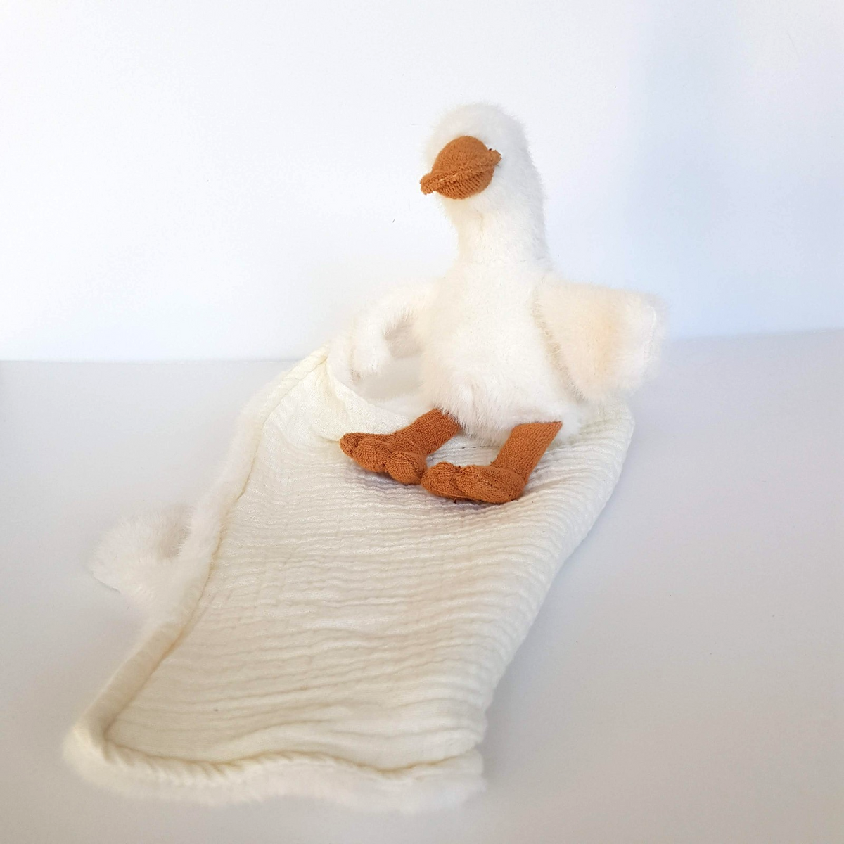Baby Finch WHITE DUCK Lovey Security Comforter Sleep Toy Soft Toy Stuffed Animal4