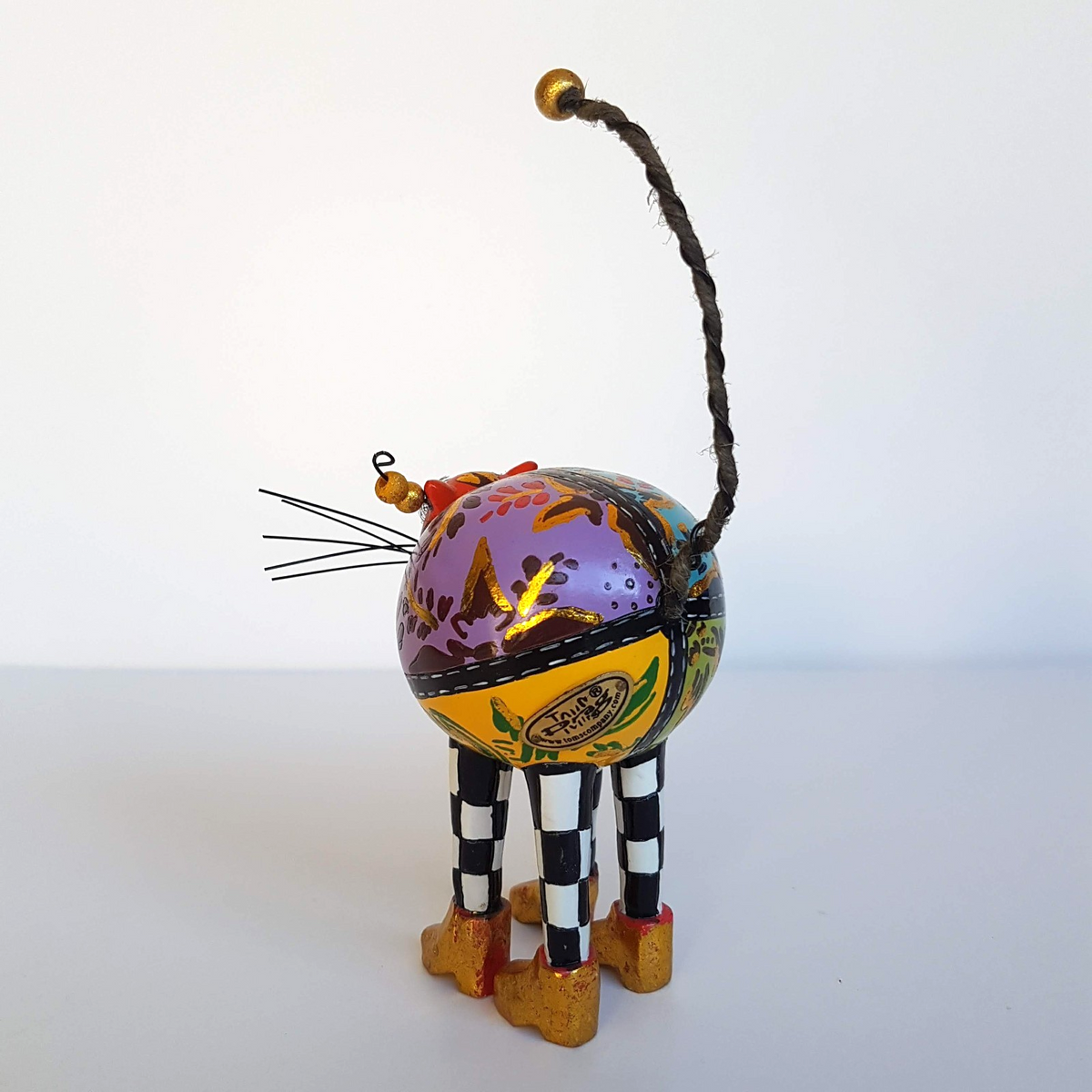 Tom's Drag HAND PAINTED CAT Thomas Hoffman Decorative Figurine Statue Sculpture3