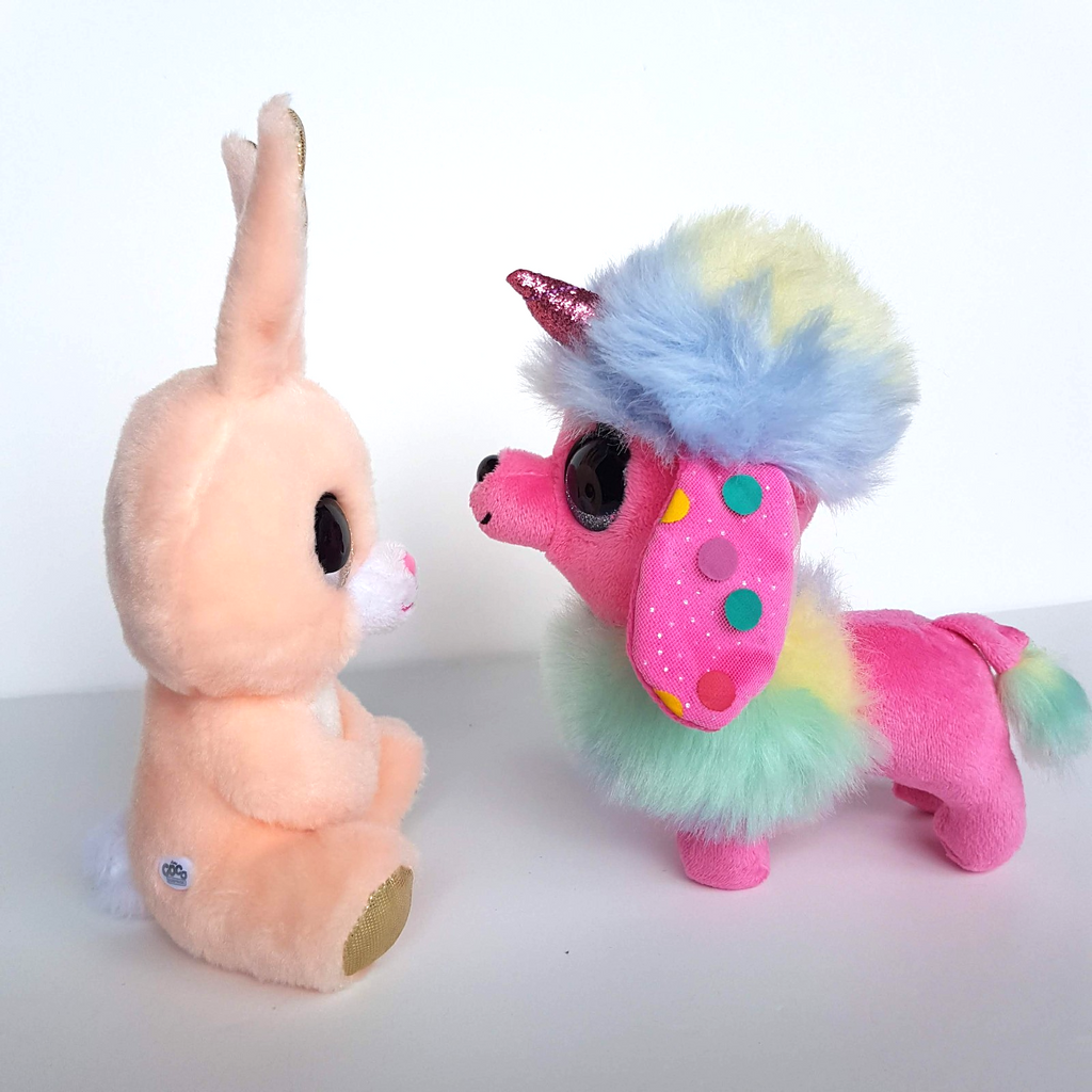 Coco Surprise BUNNY & POODLE UNICORN Plush Stuffed Animal Soft Toy Glitter Eyes6