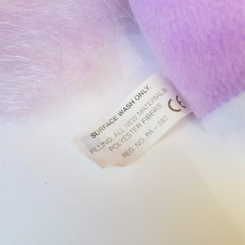 VTG My Little Pony ANGEL DOVE Plush Hasbro Purple Stuffed Animal Soft Toy 20047