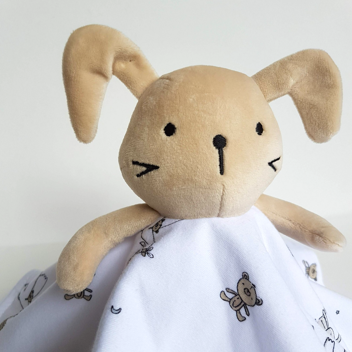 Rock A Bye Baby RABBIT Lovey Cartoon Security Comforter Sleep Soother Soft Toy1