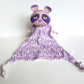 Wundersleep PURPLE SLOTH Baby Lovey Comforter Security Blanket Sleep Soft Toy0