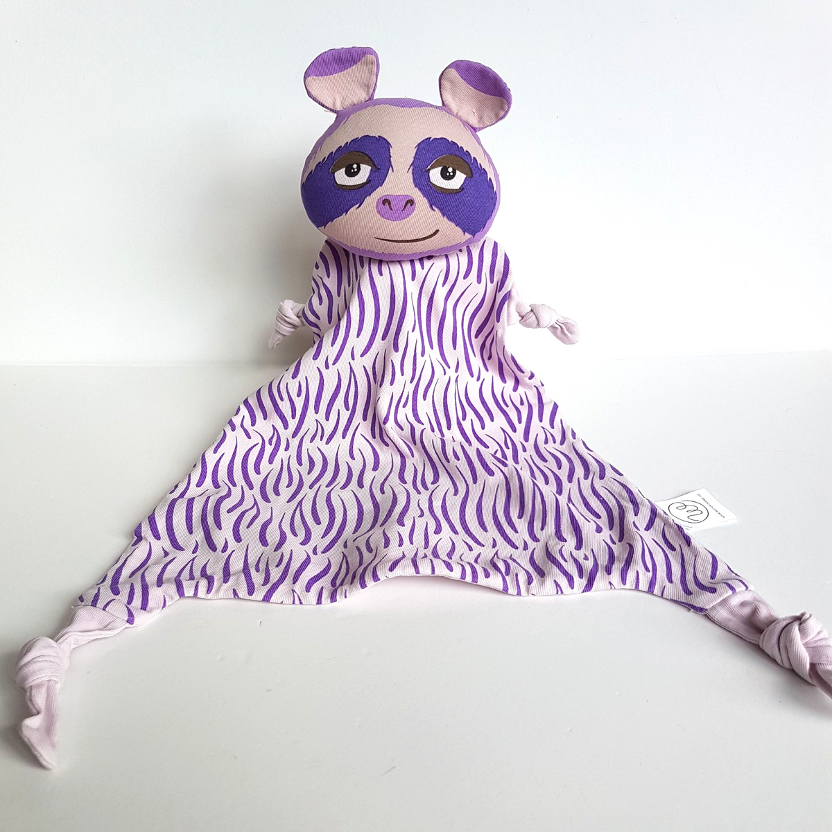 Wundersleep PURPLE SLOTH Baby Lovey Comforter Security Blanket Sleep Soft Toy0