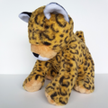 Pretty LEOPARD WILD CAT Spotted Jaguar 28cm Plush Stuffed Animal Safari Zoo Toy0