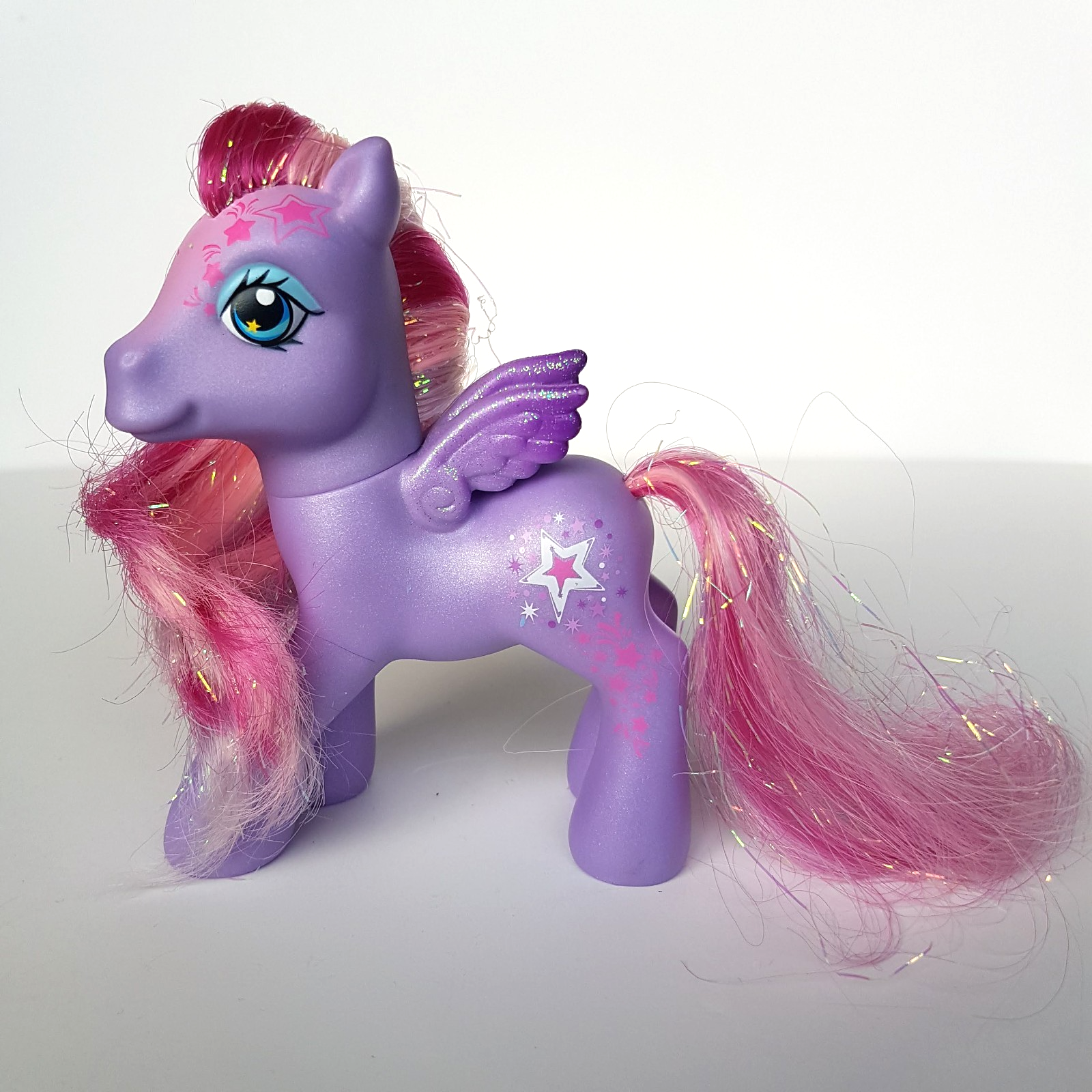 My Little Pony STARSONG 2007 Hasbro 12cm Glitter Hair PEGASUS Horse Figure Toy0