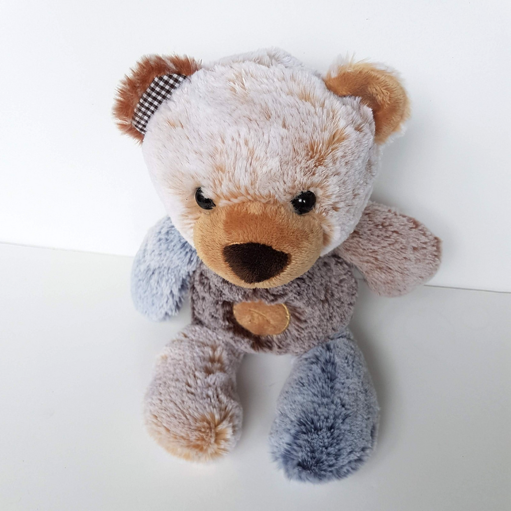 Korimco BUTTONS TEDDY BEAR Plush 27cm Stuffed Animal Soft Toy Frosted Fur Cute3