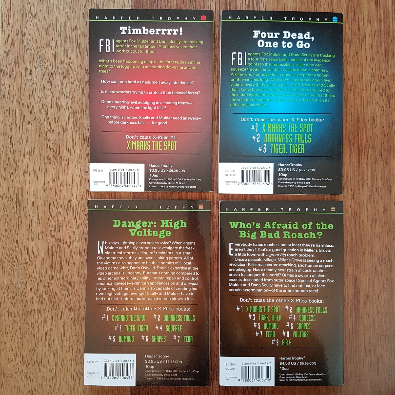 The X Files Book Bundle 2 4 8 & 10 Lot Paperback 1990s Vintage Sci Fi Books6