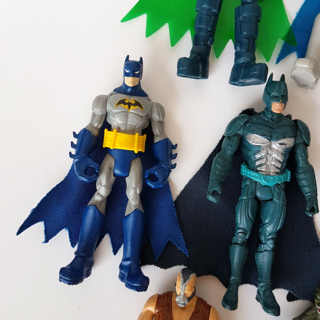 Mattel BATMAN Action Figure LOT Bundle 4" DC Comics Superhero Reptile Lizard EUC6
