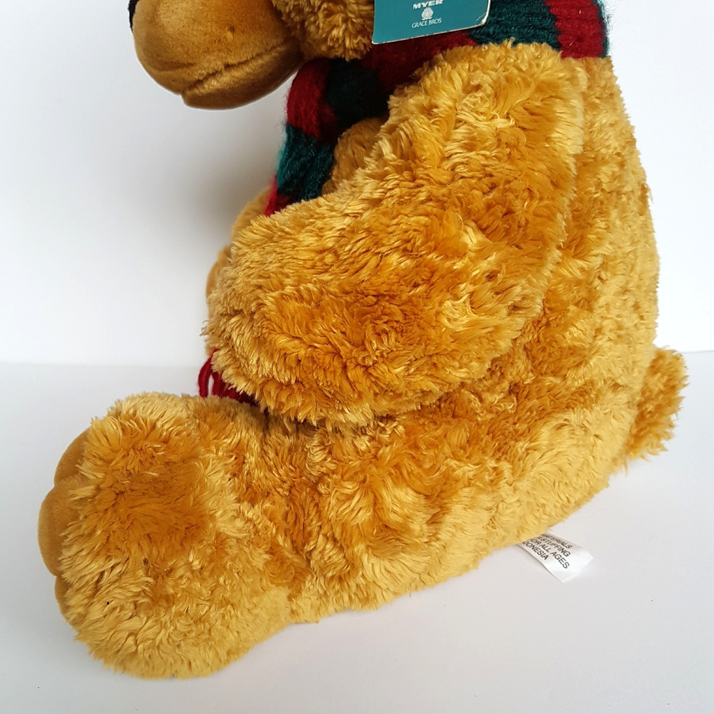 Myer Grace Brothers CHRISTMAS BEAR Plush Teddy Bear 35cm VINTAGE Stuffed Animal14