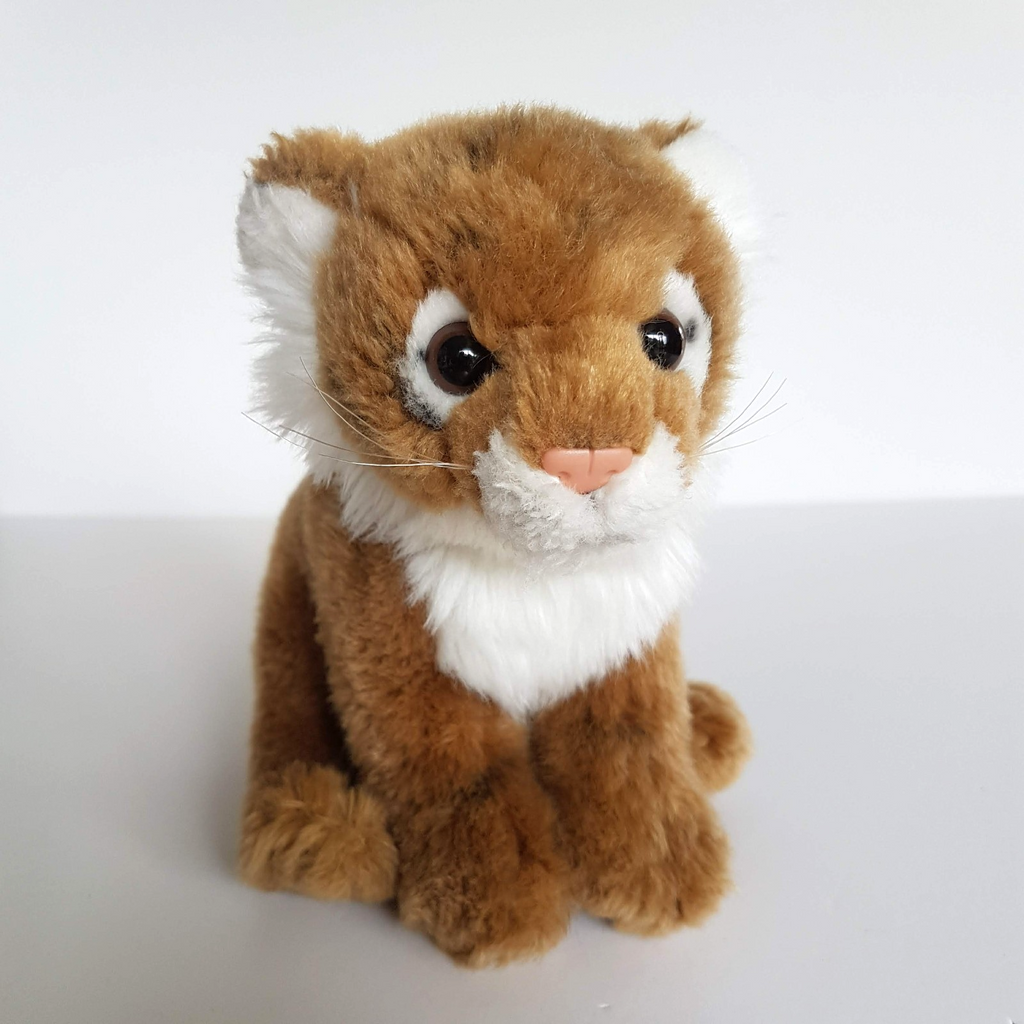 WWF Vintage TIGER WILD CAT Plush 1986 Soft Toy Stuffed Animal 18cm Safari Jungle1