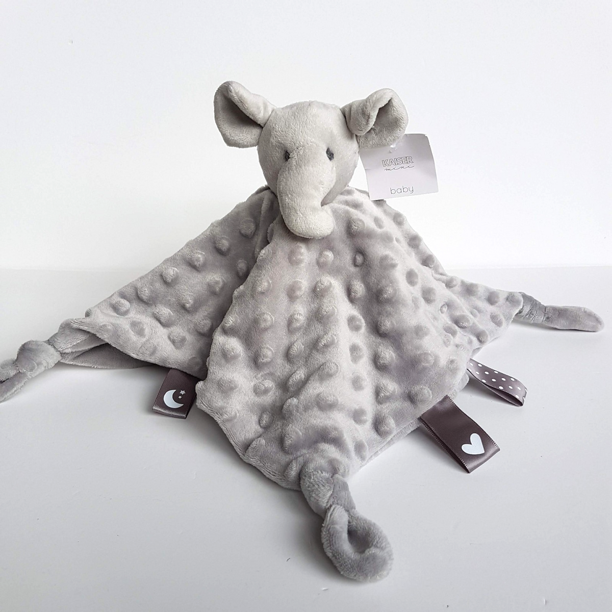 Kaiser Baby GREY ELEPHANT Lovey Plush Security Blanket Comforter Sleep Soft Toy0