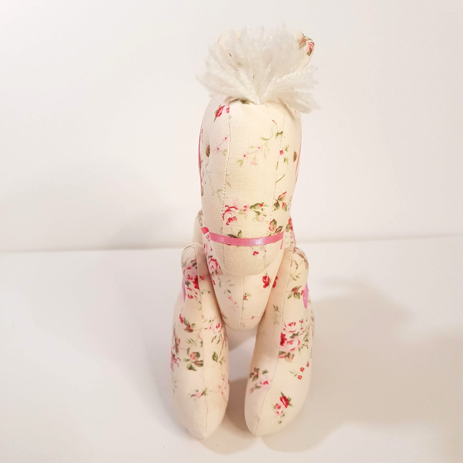 Alimrose ROSE PONY HORSE Button Jointed Floral Toy 22cm Stuffed Animal Cottage2