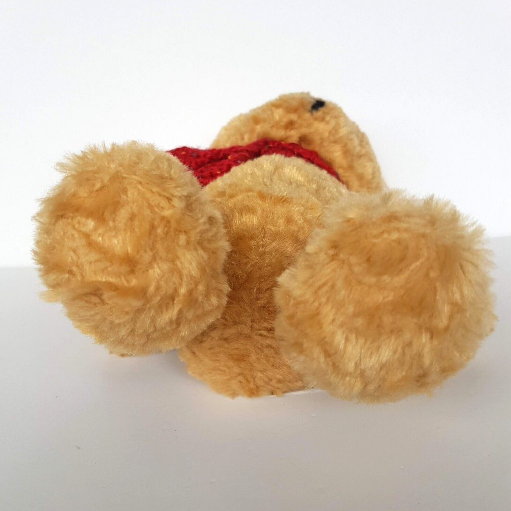 Tiger Tribe TEDDY BEAR Plush 30cm Stuffed Animal Super Soft Toy Red Scarf Cuddly11