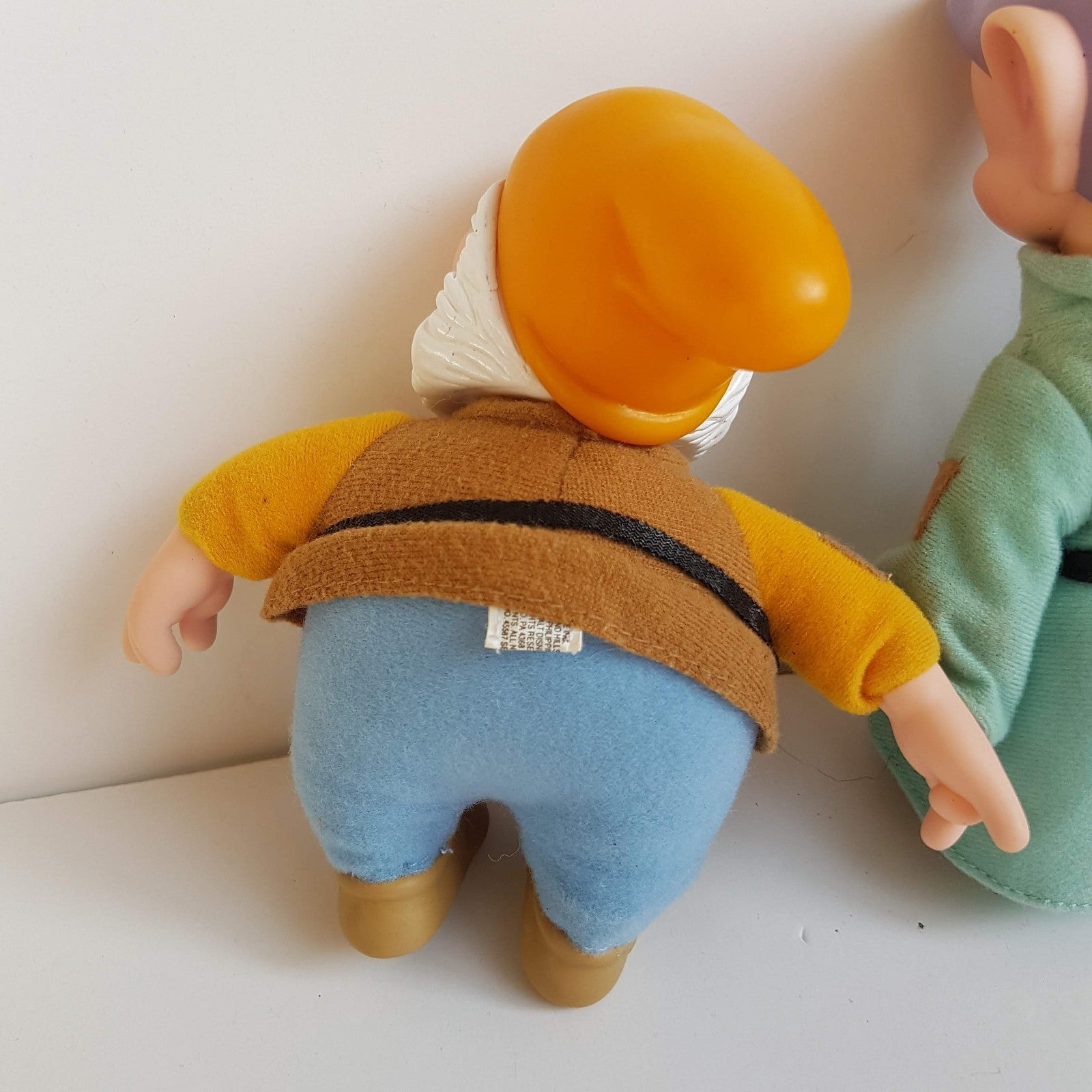 Applause SEVEN DWARFS Rubber Face Plush Soft Toy Dopey Bashful Happy Vintage Toy8