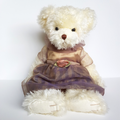 Russ CHLOE ROSE Teddy Bear 44cm Soft Toy Stuffed Animal Cute Dress Floppy Cuddly0