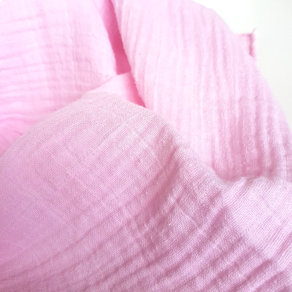 Weegoamigo PINK BABY MUSLIN BLANKET Small 58 x 53cm Soft Comforter 100% Cotton5