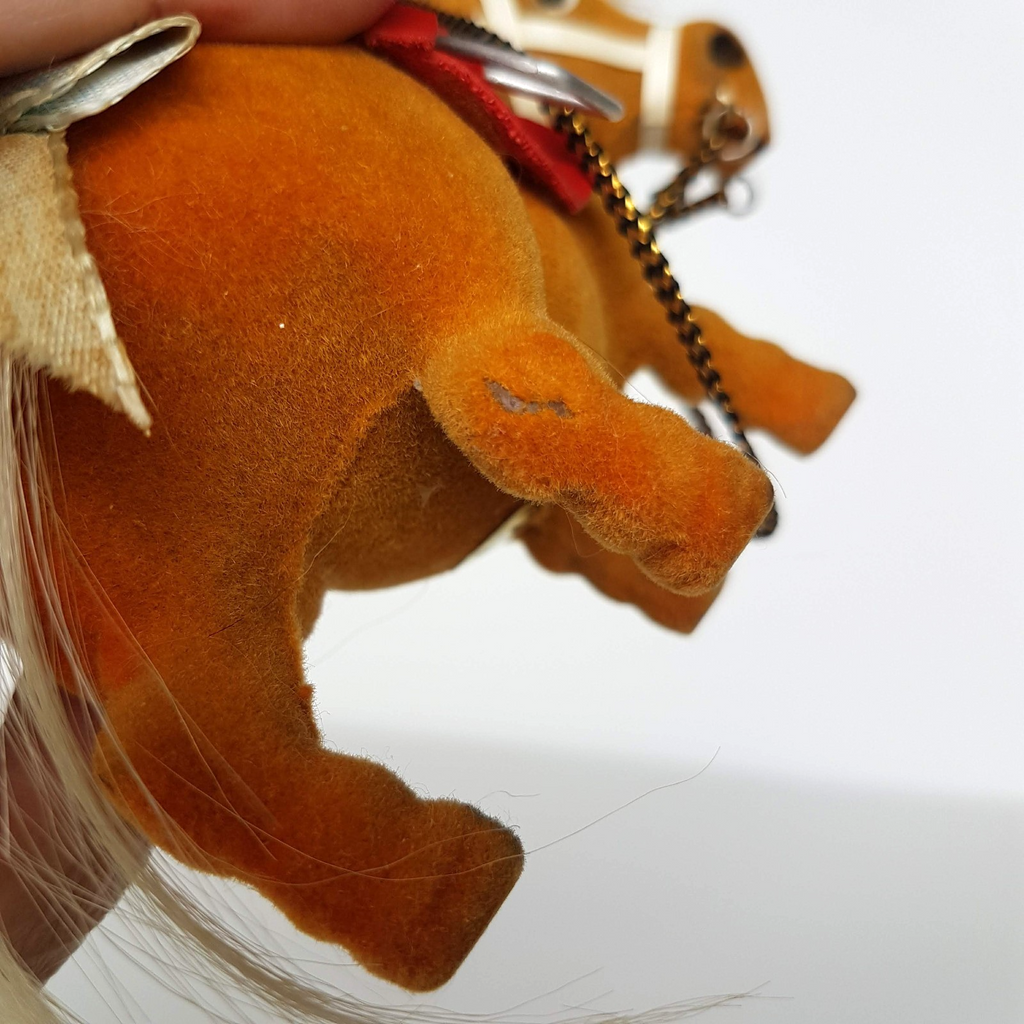 Vintage THELWELL'S HORSE KIPPER Pony Toy RARE Flocked Pony Figure Hong Kong18