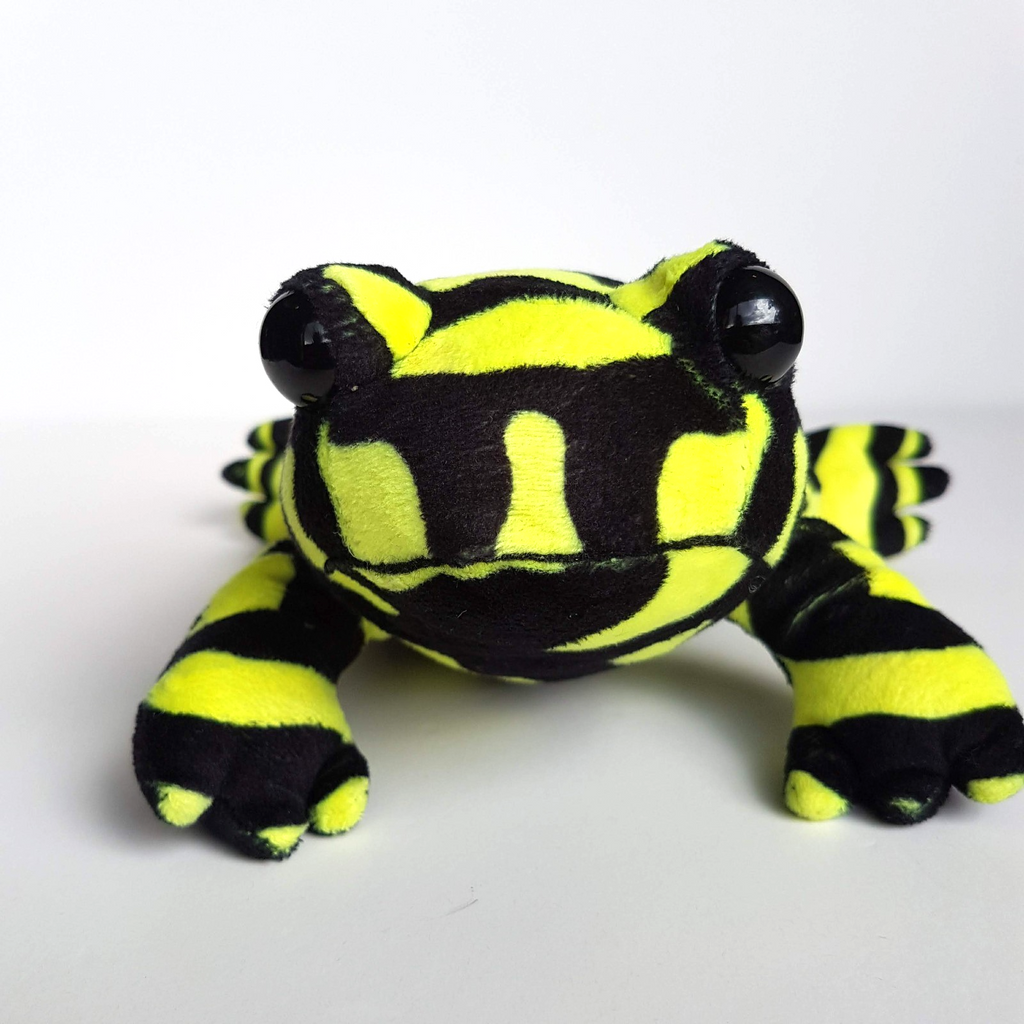Wild Republic CORROBOREE FROG Plush Stuffed Animal Soft Toy Reptile Yellow Black8