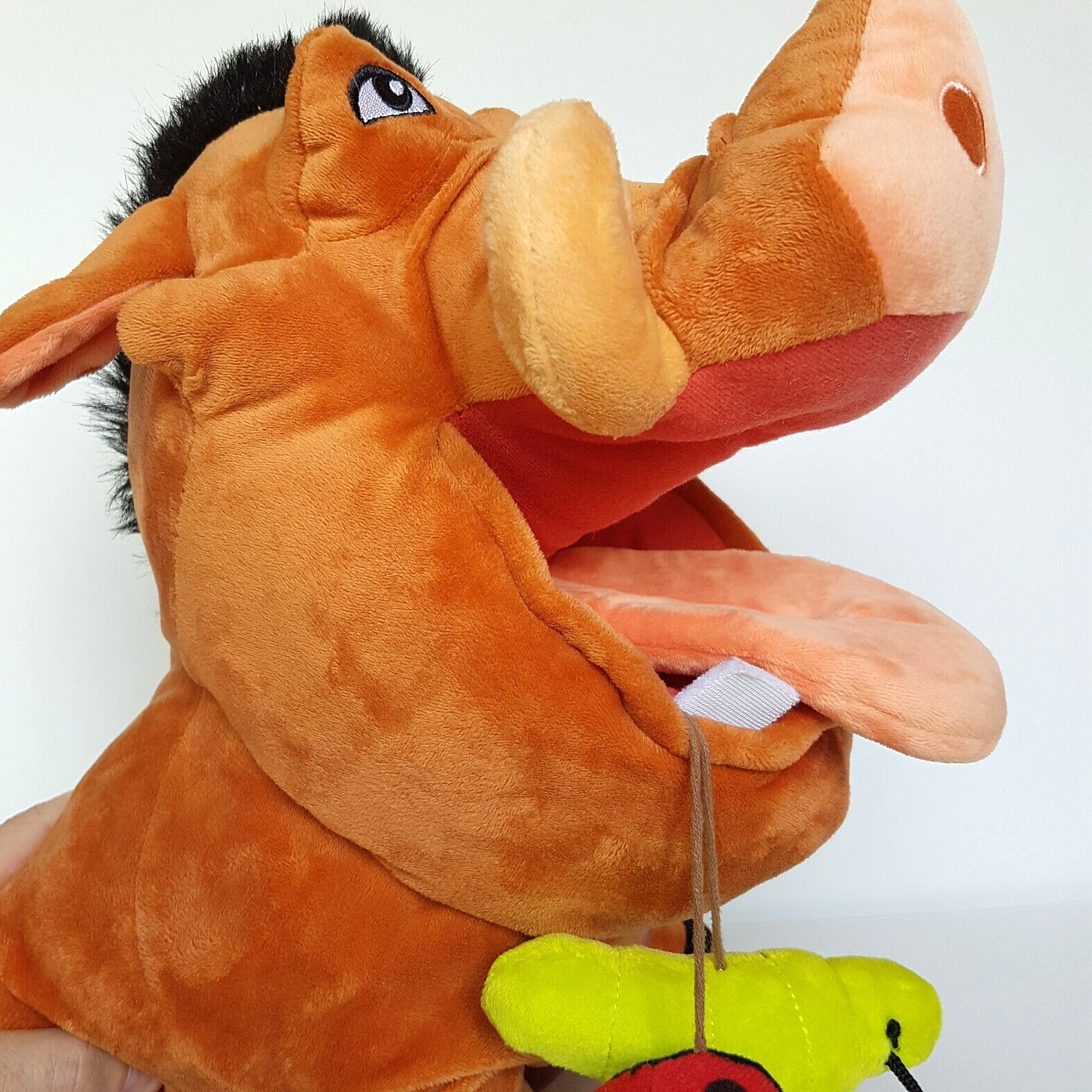 DISNEY Lion King PUMBAA WARTHOG BOAR 33cm Pig Plush Stuffed Animal Soft Toy Bugs11
