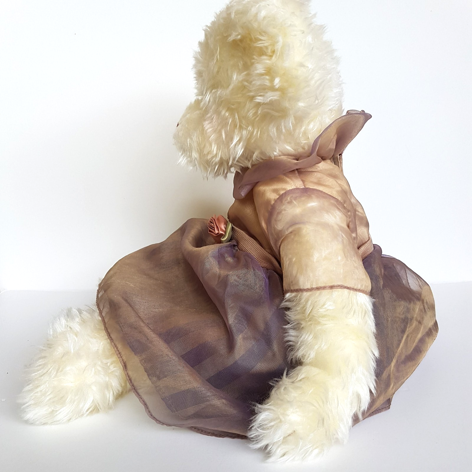 Russ CHLOE ROSE Teddy Bear 44cm Soft Toy Stuffed Animal Cute Dress Floppy Cuddly11