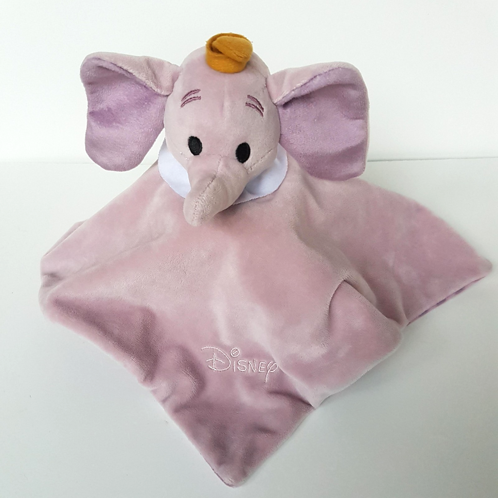 Disney PURPLE DUMBO Lovey Plush Elephant Security Comforter Blanket Soft Toy1