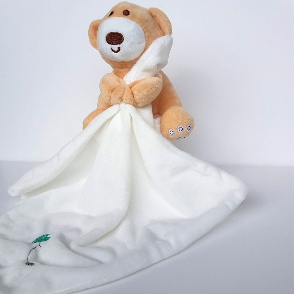 Ollie's Place BEAR LOVEY Comforter Plush Security Blanket Sleep Soft Toy Cute4