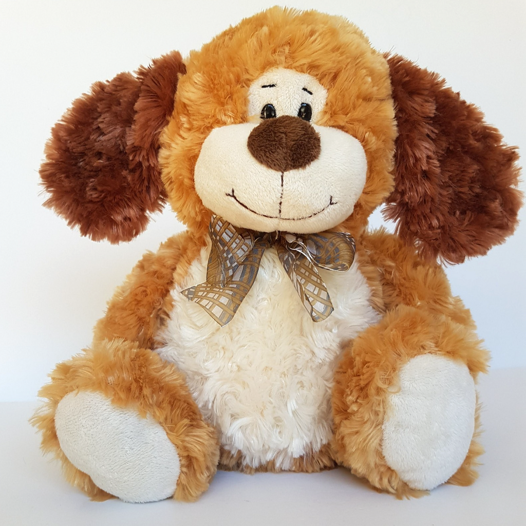 Hug Fun CUDDLY DOG Plush 28cm Puppy Stuffed Animal Soft Toy Bow Toys 'R Us3