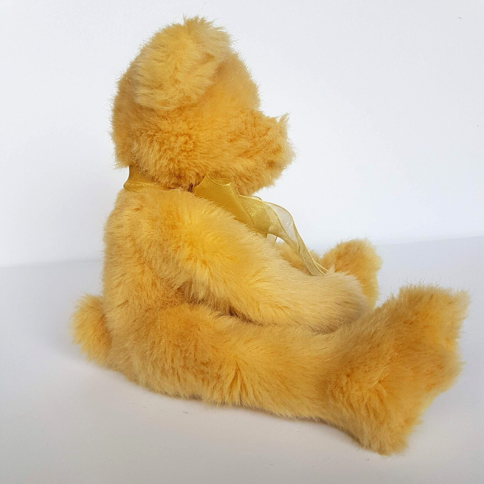 Teddy & Friends YELLOW TEDDY BEAR 29cm Soft Toy Stuffed Animal Plush Beans Bow5