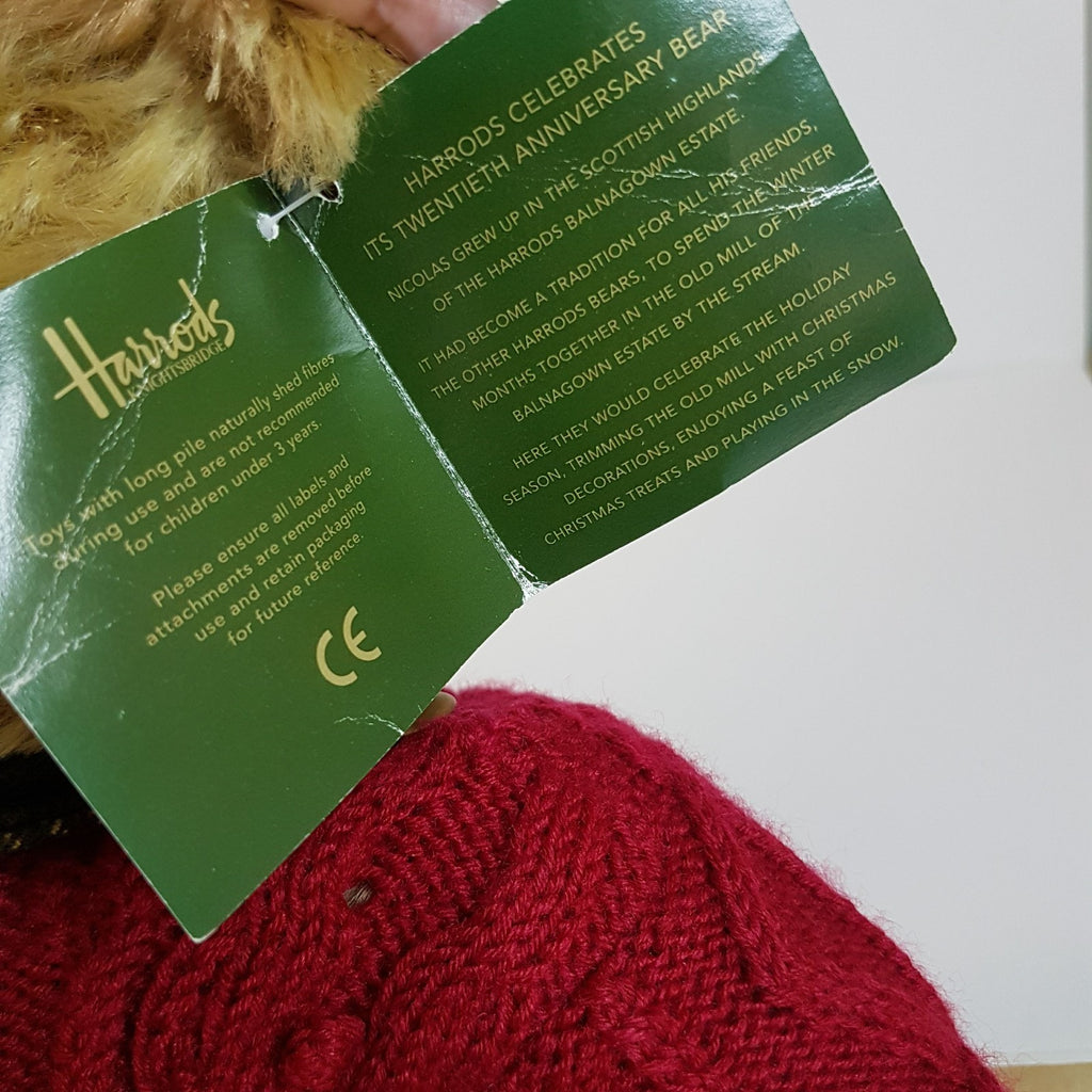Harrods TEDDY BEAR 20th ANNIVERSARY 2005 Large Collectible Stuffed Animal Toy18