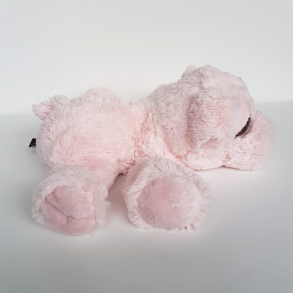Paceko Trade LAYING PINK PIG Stuffed Animal 27cm Soft Toy Floppy Big Eyes Cuddly2
