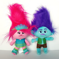 TROLLS Dreamworks POPPY & BRANCH 24cm Character Plush Stuffed Monsters Soft Toys0