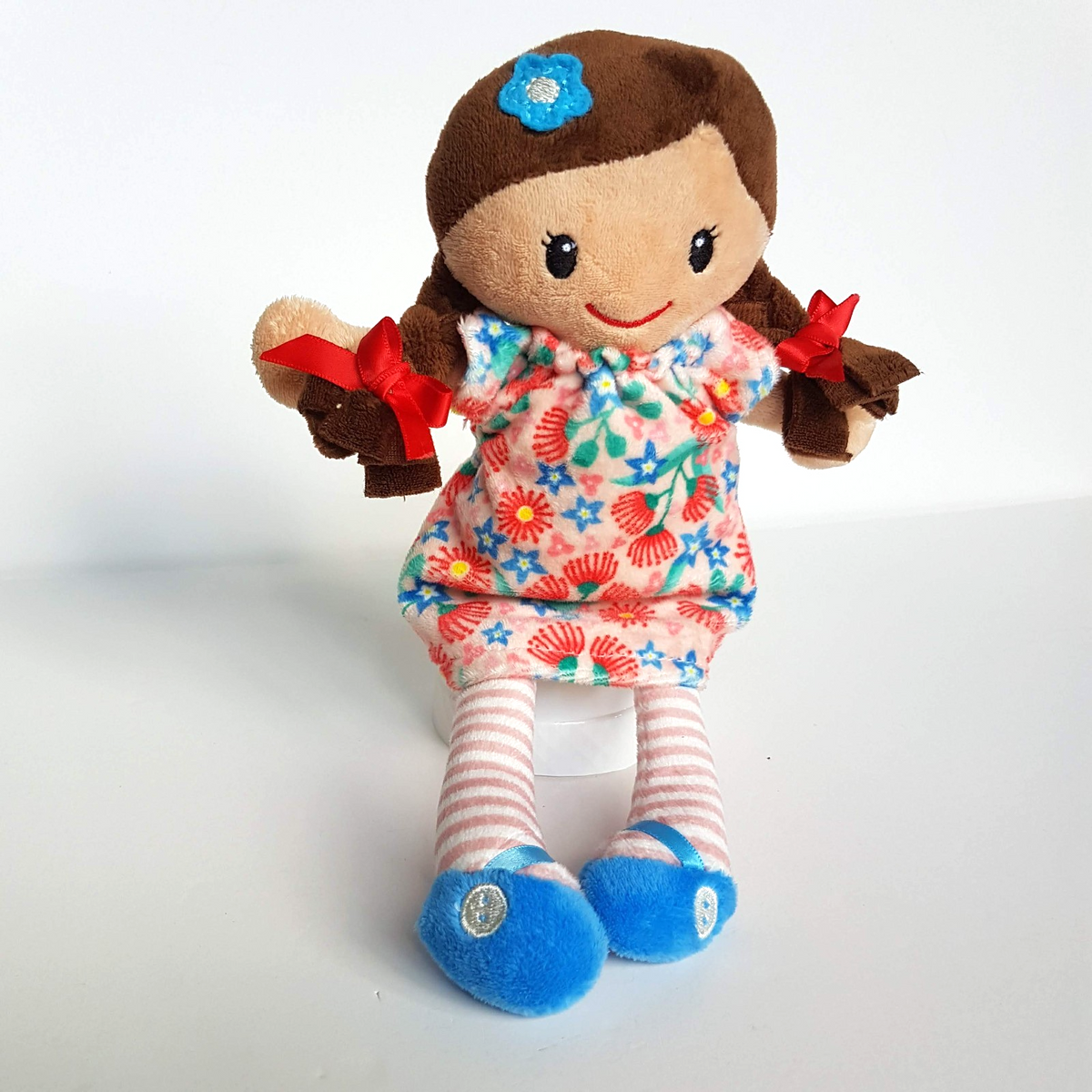 Tiger Tribe RAG DOLL MATILDA 25cm Plush Fabric Doll Soft Toy Floppy Flower Dress1